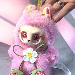 LAST 1! Custom Pink Daisy Fantasy Plushie Keychain